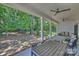 Covered patio with outdoor furniture, overlooking a large backyard at 4311 Craig Ave, Charlotte, NC 28211