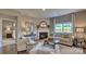 Cozy living room with fireplace and view into bedroom at 4606 Harris Elliot Rd, Lincolnton, NC 28092
