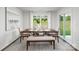 Bright dining area with sliding glass door leading to backyard at 4614 Harris Elliot Rd, Lincolnton, NC 28092