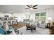 Open concept kitchen and living area with island and hardwood floors at 4614 Harris Elliot Rd, Lincolnton, NC 28092