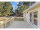 Deck with French doors leading to the backyard at 706 Brook Forest Dr, Belmont, NC 28012