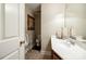 Clean basement bathroom with updated vanity and tile floor at 908 Thorn Ridge Ln, Lake Wylie, SC 29710