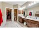 Spacious bathroom features double vanity, walk-in closet, and toilet at 908 Thorn Ridge Ln, Lake Wylie, SC 29710