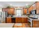 Modern kitchen with stainless steel appliances and ample cabinet space at 908 Thorn Ridge Ln, Lake Wylie, SC 29710