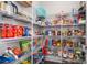 Well-organized pantry filled with various food items and storage solutions at 1103 N Sharon Amity Rd, Charlotte, NC 28211
