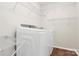 Laundry room with washer, dryer and shelving at 11121 Sandstone Rd, Charlotte, NC 28277