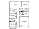 Detailed floor plan showcasing the layout of the home, including bedrooms, kitchen, and garage at 1766 Falls Cove Rd, Newton, NC 28658