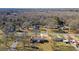 Aerial view of the house and neighborhood, highlighting its location and surrounding properties at 200 11Th St, Spencer, NC 28159