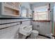 Retro bathroom with shower/tub and vintage vanity at 200 11Th St, Spencer, NC 28159