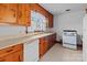 View of kitchen sink, countertops, and appliances at 200 11Th St, Spencer, NC 28159
