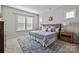 Bedroom showcasing natural light with an area rug, lamps, and matching nightstands at 240 Portrait Way # 87, Indian Trail, NC 28079