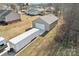 Aerial view of detached garage and property at 2720 Hill Top Dr, Salisbury, NC 28147