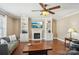 Living room features built-in shelving and a fireplace at 2720 Hill Top Dr, Salisbury, NC 28147