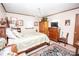 Main bedroom with antique furniture and a chandelier at 3510 Flint Dr, Statesville, NC 28677