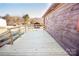 Spacious wooden deck with railing, offering scenic backyard views at 3510 Flint Dr, Statesville, NC 28677