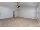 Bright bedroom featuring a ceiling fan and carpet flooring at 3701 Catawba Creek Dr, Gastonia, NC 28056