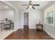 Updated dining room featuring modern finishes, hardwood floors, and easy access to the kitchen at 3843 Foxford Pl, Charlotte, NC 28215