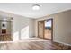 Dining area with sliding glass door to deck at 760 Bethesda Rd, Statesville, NC 28677