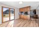 Kitchen with wood cabinets and access to deck at 760 Bethesda Rd, Statesville, NC 28677