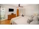 Main bedroom with king bed, ensuite bathroom, and large closet at 7740 Robinson Church Rd, Charlotte, NC 28215