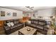 Open concept living room and kitchen with comfortable seating at 7740 Robinson Church Rd, Charlotte, NC 28215