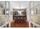 Stylish bar room featuring hardwood floors, custom counter, and a cozy atmosphere with stools at 1007 Orchid Ln, Fort Mill, SC 29707