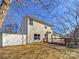 Back of house with deck and fenced yard at 133 Jacobs Woods Cir, Troutman, NC 28166