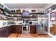 Well-equipped kitchen with granite counters and dark cabinets at 1519 Triplett Rd, Cleveland, NC 27013