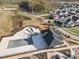 Aerial view of community pool and surrounding neighborhood at 1575 Riverwalk Pkwy, Rock Hill, SC 29730