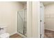 Bathroom with a toilet, walk-in shower, and closet at 1578 Doran Ter, Richburg, SC 29729