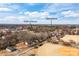 Aerial view shows property near Lake Norman with a baseball field at 19705 S Ferry St, Cornelius, NC 28031