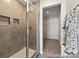 Bathroom with walk-in shower and closet at 2101 Morgan Hills Dr # 155P, Albemarle, NC 28001