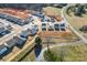 Aerial perspective of a new housing development featuring multiple houses and empty plots at 2513 Celestial Dr, Newton, NC 28568