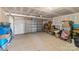 Unfinished garage with boxes and various items at 2513 Celestial Dr, Newton, NC 28568