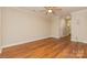 Spacious living room featuring hardwood floors and neutral wall tones at 315 Valley Brook Se Ln, Concord, NC 28025