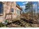 Wooden deck with steps and surrounding fence at 3870 Elkwood Ct, Concord, NC 28025