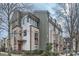 Modern three-story townhome community with brick and metal siding at 716 N Alexander St, Charlotte, NC 28202