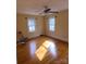 Bedroom with hardwood floors and two windows at 796 S Lincoln S St, Dallas, NC 28034