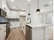 Modern kitchen with stainless steel appliances and a large center island at 10121 Mamillion Dr, Huntersville, NC 28078