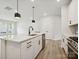 Open concept kitchen featuring a large island and stainless steel appliances at 10121 Mamillion Dr, Huntersville, NC 28078