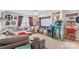 Home theater with sectional sofa and popcorn machine at 138 Byers Commons Dr, Mooresville, NC 28117