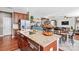 Open concept kitchen with island and stainless steel appliances at 138 Byers Commons Dr, Mooresville, NC 28117