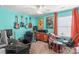 Bright music room with instruments, drums, and recording equipment at 138 Byers Commons Dr, Mooresville, NC 28117