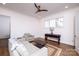 Relaxing sitting area featuring a couch and wooden console table at 2002 Summey Ave # 4, Charlotte, NC 28205