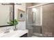 Clean bathroom with a walk-in shower and modern vanity at 2173 Millennium Dr # 40, Lancaster, SC 29720