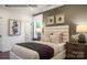 Bright bedroom with a plush bed and neutral color scheme at 2173 Millennium Dr # 40, Lancaster, SC 29720