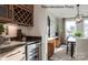 Modern wet bar with wine rack and beverage cooler at 2173 Millennium Dr # 40, Lancaster, SC 29720