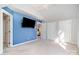 Spacious bedroom with blue accent wall and plenty of closet space at 2510 Tulip Hill Dr, Charlotte, NC 28270