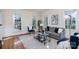 Spacious living area with hardwood floors and large windows at 2510 Tulip Hill Dr, Charlotte, NC 28270