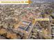 Aerial view showing townhome community near Downtown Concord, NC at 336 E Lincoln St, Concord, NC 28025